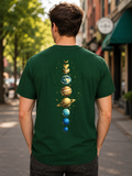 GN15 Solar Alignment T-Shirt featuring celestial space-inspired graphic artwork and premium streetwear design