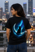 GN15 Luna the Companion Moonlight Guardian Tee featuring astronaut cat artwork and space-inspired streetwear design