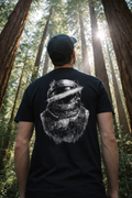 GN15 The Unsilenced Nomad T-Shirt featuring inspirational space-inspired streetwear artwork and cosmic design